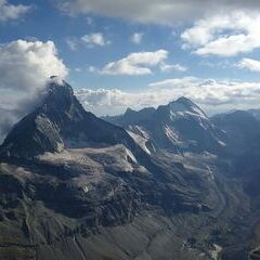 Flugwegposition um 16:12:41: Aufgenommen in der Nähe von Visp, Schweiz in 3820 Meter