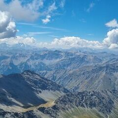 Flugwegposition um 12:19:13: Aufgenommen in der Nähe von 10052 Bardonecchia, Turin, Italien in 3519 Meter