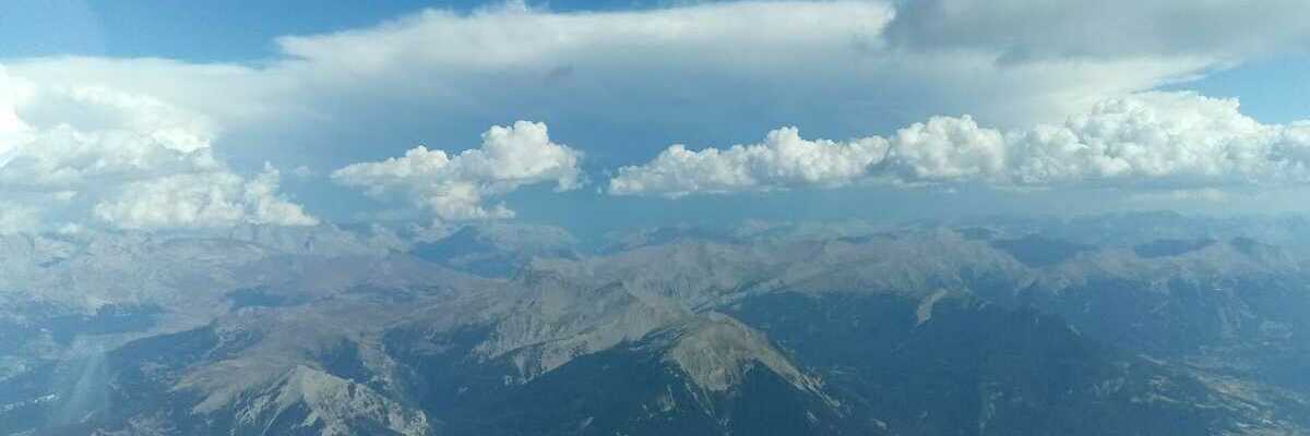 Flugwegposition um 14:53:43: Aufgenommen in der Nähe von Arrondissement de Gap, Frankreich in 3743 Meter