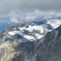 Flugwegposition um 11:50:41: Aufgenommen in der Nähe von Arrondissement de Saint-Jean-de-Maurienne, Frankreich in 3564 Meter