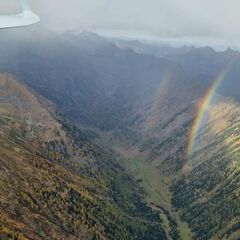 Flugwegposition um 14:22:16: Aufgenommen in der Nähe von Krakauhintermühlen, 8854, Österreich in 2607 Meter