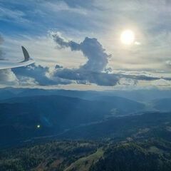 Flugwegposition um 14:28:03: Aufgenommen in der Nähe von Krakauschatten, 8854, Österreich in 2224 Meter