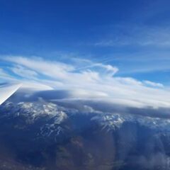 Flugwegposition um 13:12:14: Aufgenommen in der Nähe von Gemeinde Ramsau am Dachstein, 8972, Österreich in 3672 Meter