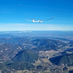 Flugwegposition um 11:56:33: Aufgenommen in der Nähe von Gemeinde Puchberg am Schneeberg, Österreich in 2436 Meter