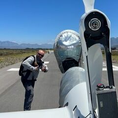 Flugwegposition um 10:20:45: Aufgenommen in der Nähe von Breede Valley, Südafrika in 208 Meter