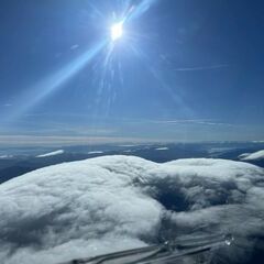 Flugwegposition um 12:40:08: Aufgenommen in der Nähe von Gemeinde Turnau, Österreich in 3713 Meter