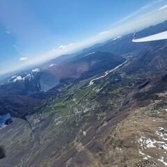 Flugwegposition um 11:54:15: Aufgenommen in der Nähe von Gemeinde Bovec, Slowenien in 2273 Meter