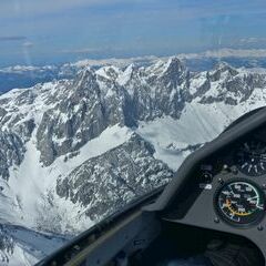 Flugwegposition um 14:41:31: Aufgenommen in der Nähe von Gemeinde Filzmoos, 5532, Österreich in 3149 Meter