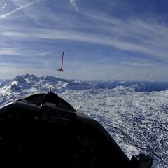 Flugwegposition um 15:14:43: Aufgenommen in der Nähe von Gemeinde Ramsau am Dachstein, 8972, Österreich in 2749 Meter