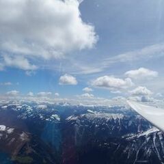 Flugwegposition um 10:54:56: Aufgenommen in der Nähe von Gemeinde Kirchbach, Österreich in 2172 Meter