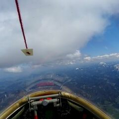 Flugwegposition um 11:00:19: Aufgenommen in der Nähe von Gemeinde Kötschach-Mauthen, Österreich in 2404 Meter