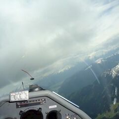 Flugwegposition um 10:44:23: Aufgenommen in der Nähe von Gemeinde Leogang, 5771 Leogang, Österreich in 2502 Meter