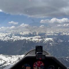 Flugwegposition um 10:27:56: Aufgenommen in der Nähe von Gemeinde Flachau, Österreich in 2552 Meter