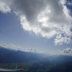 Flugwegposition um 14:49:30: Aufgenommen in der Nähe von Gemeinde Nötsch im Gailtal, Österreich in 1990 Meter