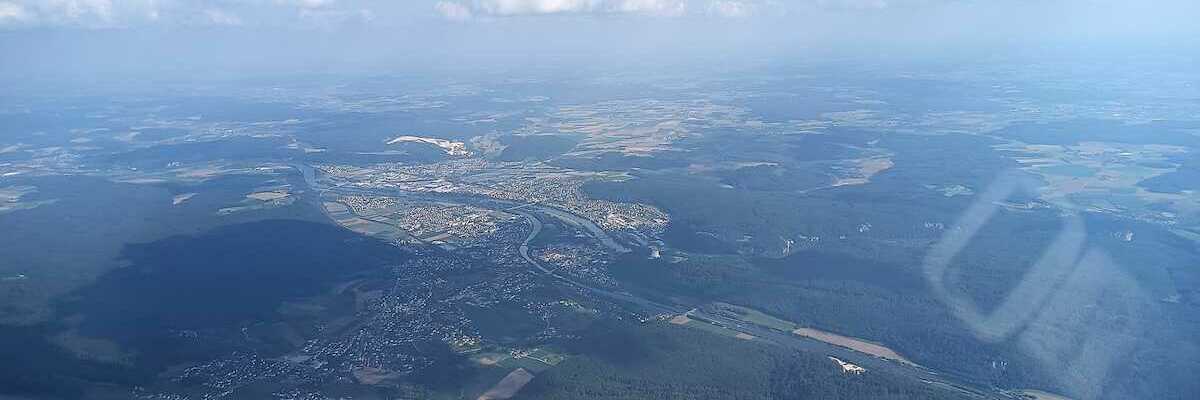 Flugwegposition um 15:26:21: Aufgenommen in der Nähe von Kelheim, Deutschland in 1863 Meter