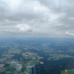 Flugwegposition um 10:05:16: Aufgenommen in der Nähe von Passau, Deutschland in 1514 Meter