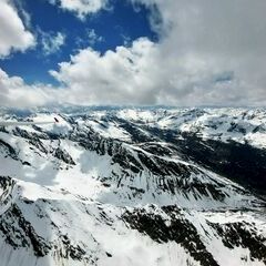 Flugwegposition um 11:44:16: Aufgenommen in der Nähe von Gemeinde Sölden, Österreich in 3510 Meter