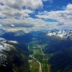 Flugwegposition um 12:54:23: Aufgenommen in der Nähe von Maloja, Schweiz in 3576 Meter