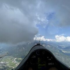 Flugwegposition um 10:41:51: Aufgenommen in der Nähe von Garmisch-Partenkirchen, Deutschland in 2489 Meter
