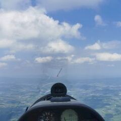 Flugwegposition um 11:32:53: Aufgenommen in der Nähe von Gemeinde Lembach im Mühlkreis, Lembach im Mühlkreis, Österreich in 1825 Meter