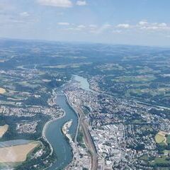 Verortung via Georeferenzierung der Kamera: Aufgenommen in der Nähe von Kreisfreie Stadt Passau, Deutschland in 400 Meter