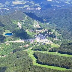 Flugwegposition um 09:20:50: Aufgenommen in der Nähe von Gemeinde Spital am Semmering, Österreich in 1738 Meter