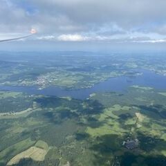 Verortung via Georeferenzierung der Kamera: Aufgenommen in der Nähe von Okres Český Krumlov, Tschechien in 2200 Meter