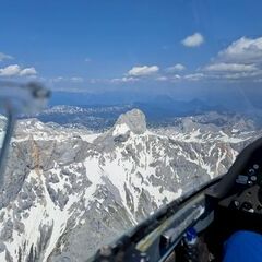 Flugwegposition um 12:55:27: Aufgenommen in der Nähe von Gemeinde Ramsau am Dachstein, 8972, Österreich in 3188 Meter