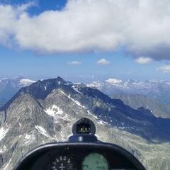 Flugwegposition um 14:55:17: Aufgenommen in der Nähe von Gemeinde Nußdorf-Debant, Österreich in 3133 Meter