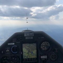 Flugwegposition um 15:44:57: Aufgenommen in der Nähe von Gemeinde Klaffer am Hochficht, Klaffer am Hochficht, Österreich in 2435 Meter