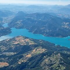 Flugwegposition um 14:37:22: Aufgenommen in der Nähe von Arrondissement de Barcelonnette, Frankreich in 3054 Meter