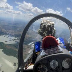 Flugwegposition um 11:35:40: Aufgenommen in der Nähe von Kreis Szeged, Ungarn in 1434 Meter