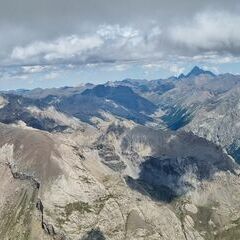 Flugwegposition um 12:14:19: Aufgenommen in der Nähe von Arrondissement de Barcelonnette, Frankreich in 3365 Meter