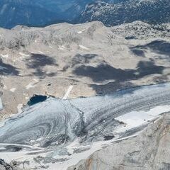 Flugwegposition um 12:44:19: Aufgenommen in der Nähe von Gemeinde Ramsau am Dachstein, 8972, Österreich in 2921 Meter