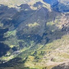 Flugwegposition um 12:25:08: Aufgenommen in der Nähe von Gemeinde Rauris, 5661, Österreich in 3359 Meter