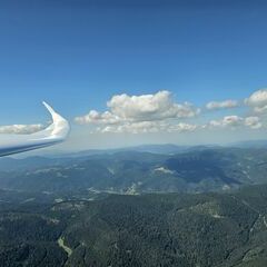 Flugwegposition um 11:09:29: Aufgenommen in der Nähe von Landkreis Freudenstadt, Deutschland in 1566 Meter