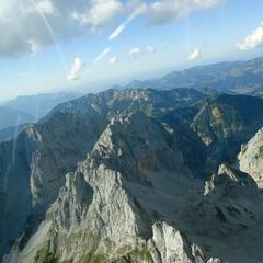 Flugwegposition um 14:17:03: Aufgenommen in der Nähe von Gemeinde Going am Wilden Kaiser, Going am Wilden Kaiser, Österreich in 2070 Meter