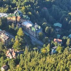 Flugwegposition um 14:59:48: Aufgenommen in der Nähe von Gemeinde Semmering, Österreich in 1328 Meter