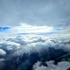 Flugwegposition um 12:49:15: Aufgenommen in der Nähe von Zell am See, 5700 Zell am See, Österreich in 5219 Meter