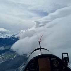Flugwegposition um 12:17:16: Aufgenommen in der Nähe von Gerlos, 6281 Gerlos, Österreich in 5552 Meter
