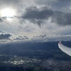 Flugwegposition um 07:06:20: Aufgenommen in der Nähe von Innsbruck, Österreich in 2505 Meter