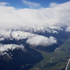 Flugwegposition um 10:56:38: Aufgenommen in der Nähe von Niedernsill, 5722, Österreich in 4815 Meter