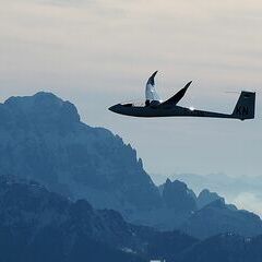 Flugwegposition um 14:08:01: Aufgenommen in der Nähe von Obervellach, 9821, Österreich in 2243 Meter