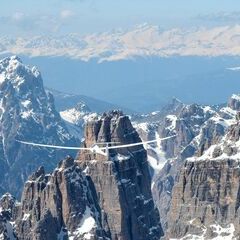 Flugwegposition um 12:42:46: Aufgenommen in der Nähe von 32041 Auronzo di Cadore, Belluno, Italien in 2965 Meter