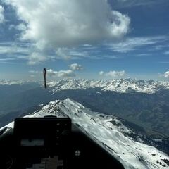 Flugwegposition um 13:14:01: Aufgenommen in der Nähe von Rangersdorf, 9833, Österreich in 2389 Meter