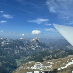 Flugwegposition um 12:59:53: Aufgenommen in der Nähe von Kalwang, 8775, Österreich in 2150 Meter