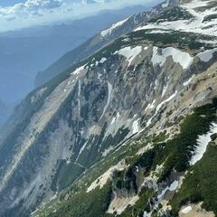 Flugwegposition um 14:17:43: Aufgenommen in der Nähe von Reichenau an der Rax, Österreich in 1866 Meter