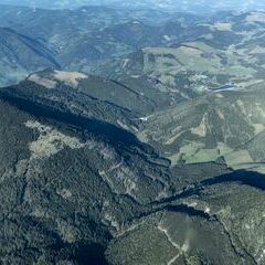 Flugwegposition um 15:38:57: Aufgenommen in der Nähe von Gemeinde Übelbach, Österreich in 2377 Meter