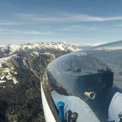 Flugwegposition um 13:43:34: Aufgenommen in der Nähe von 39032 Sand in Taufers, Autonome Provinz Bozen - Südtirol, Italien in 2862 Meter