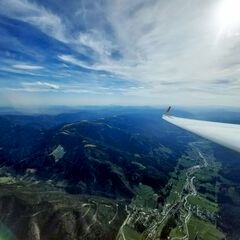 Flugwegposition um 14:47:31: Aufgenommen in der Nähe von Spital am Semmering, Österreich in 2724 Meter